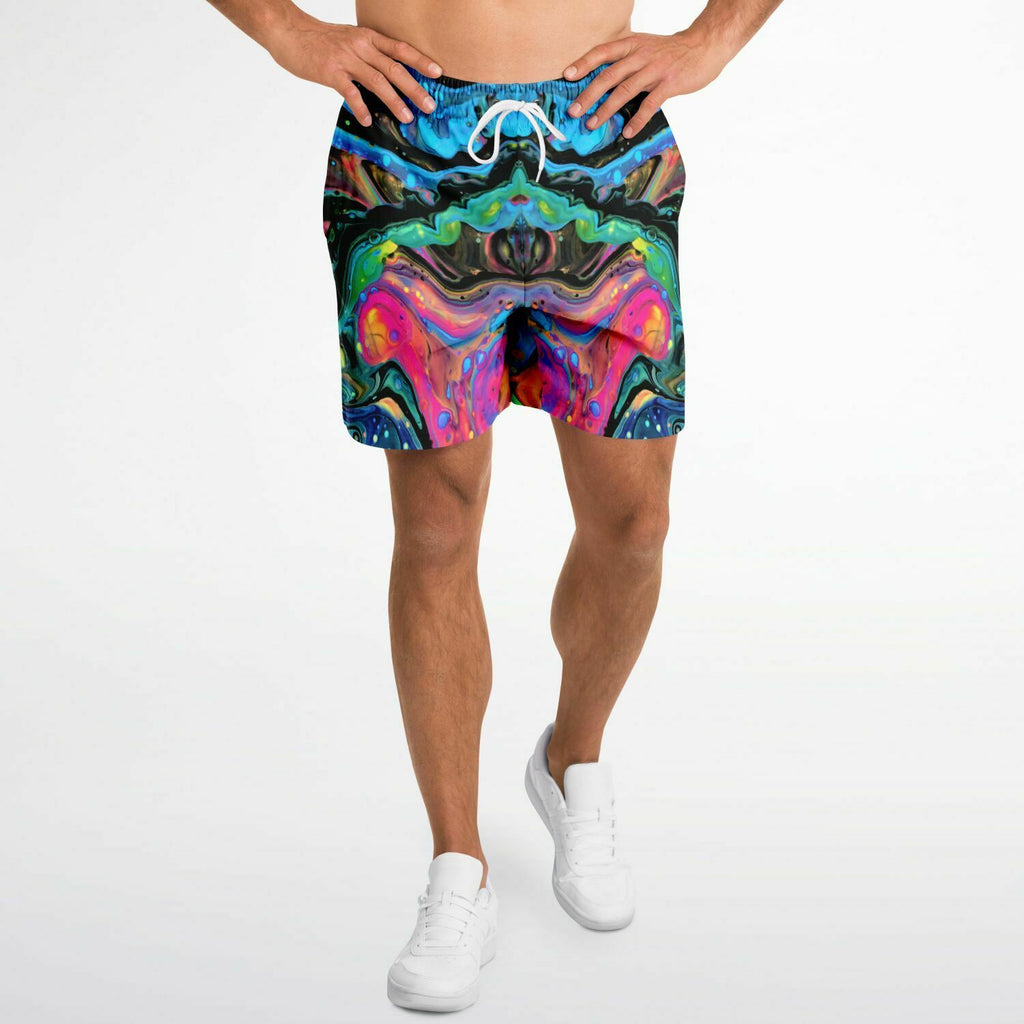 Electric Eden Unisex Shorts (Made to Order) - Midnight Lava