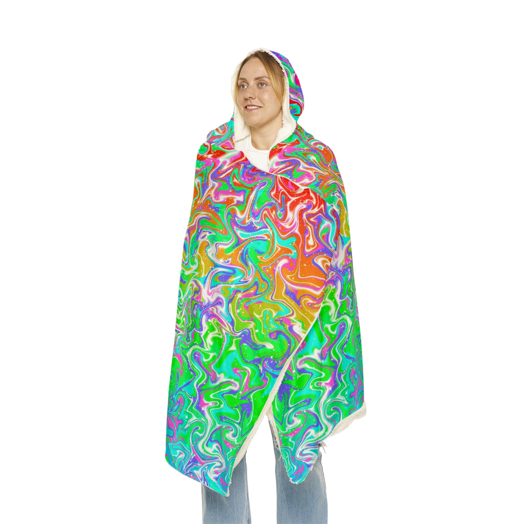 Acid Attack Hodded Blanket (Made to Order) - Trippy Trix