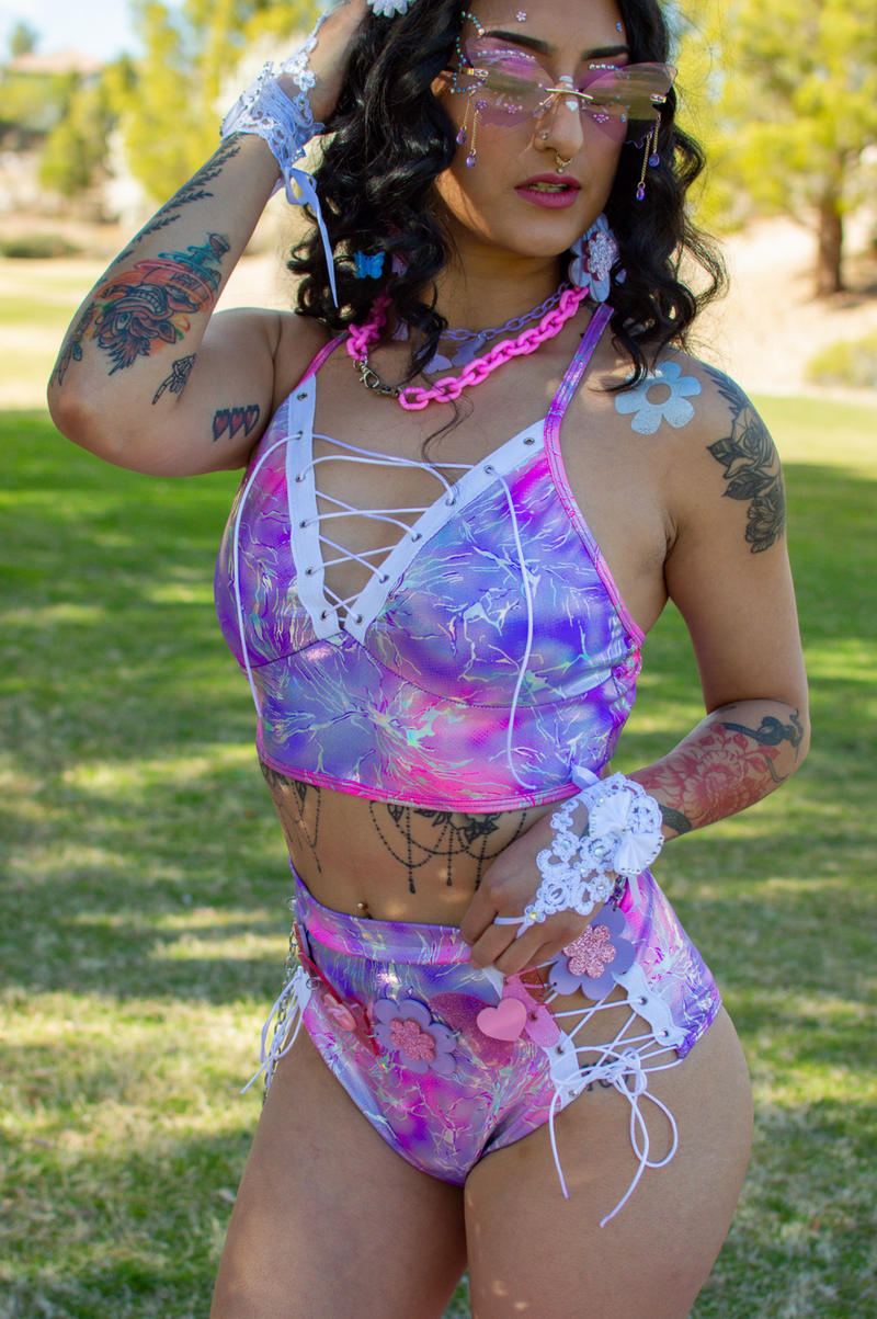 Nexus Lace Up Bottoms - SugarPlum