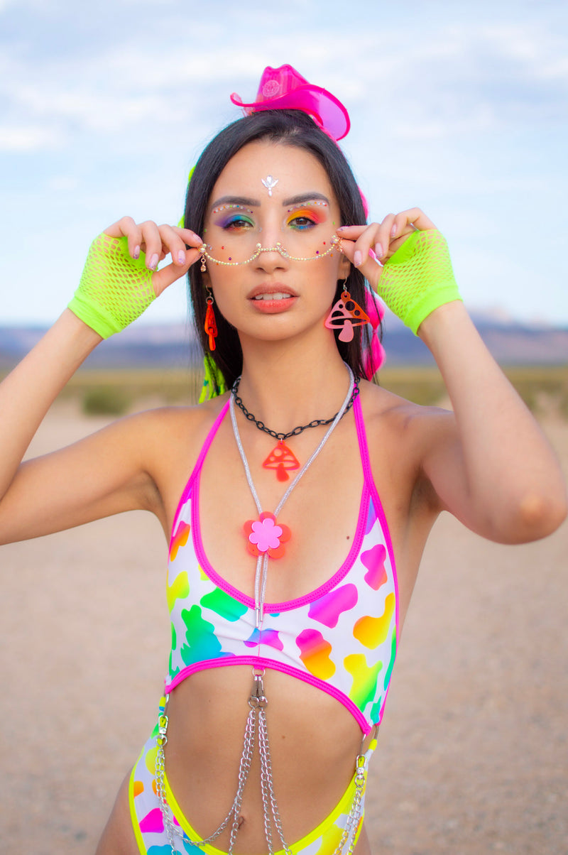 Rhinestones Frame Sunglasses