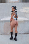 Afterglow Bodysuit - Metallic Silver