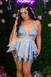 Pixie Baby Doll - Light Blue/Silver