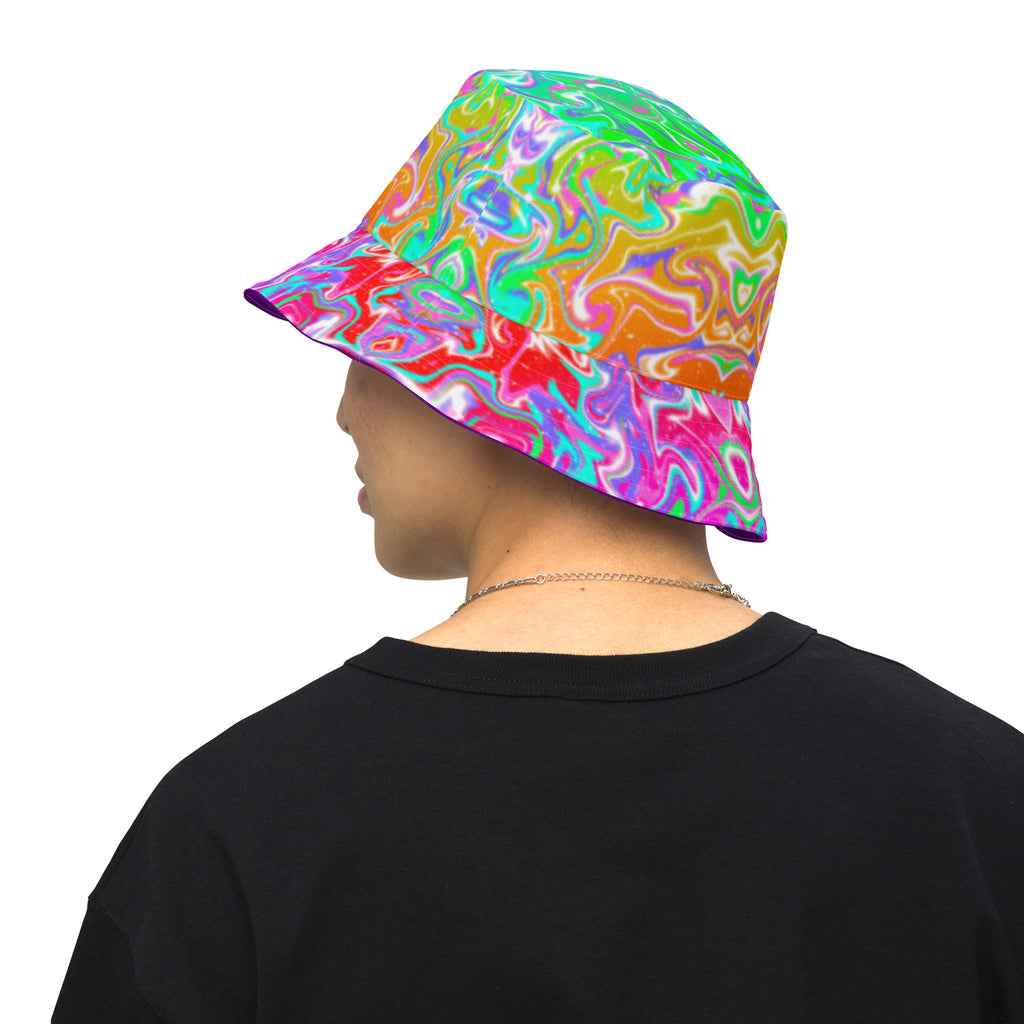 Dual Reversible Bucket Hat (Made to Order) - Trippy Trix