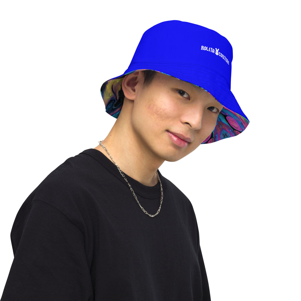 Dual Reversible Bucket Hat (Made to Order) - Midnight Lava