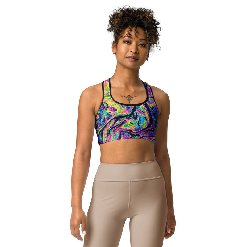 Cosmic Cami Sport Bra (Made to Order) - Liquid Dreams – Rolita Couture