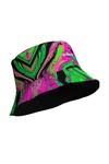 Dual Reversible Bucket Hat (Made to Order) - Acid Waves