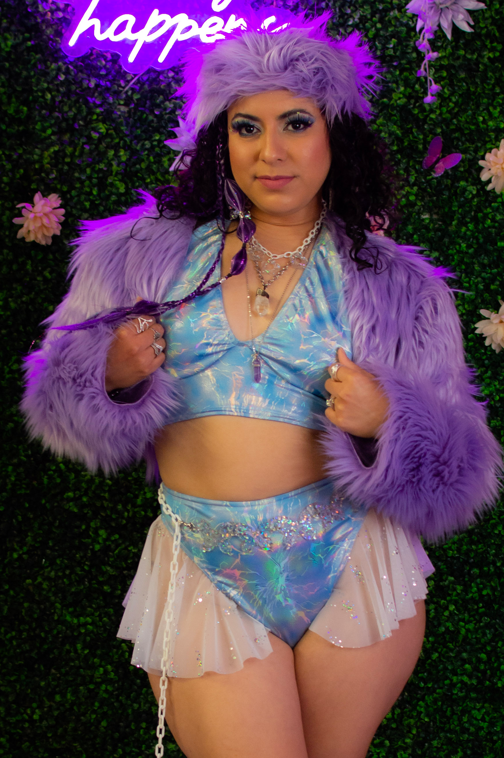 Dreamscape Shrug - Lavender Fur
