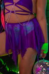 Sassy Fairy Mini Skirt - Metallic Purple