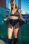 Galactic Fairy Skirt - Black Mesh