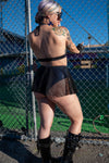 Galactic Fairy Skirt - Black Mesh