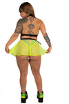 Galactic Fairy Skirt - Neon Yellow Mesh