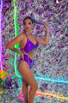 Punk Princess Bodysuit - Purple Oil Slick