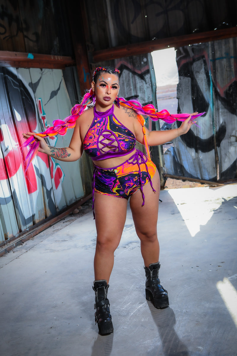 Venom Lace Up Bottoms - Hazard