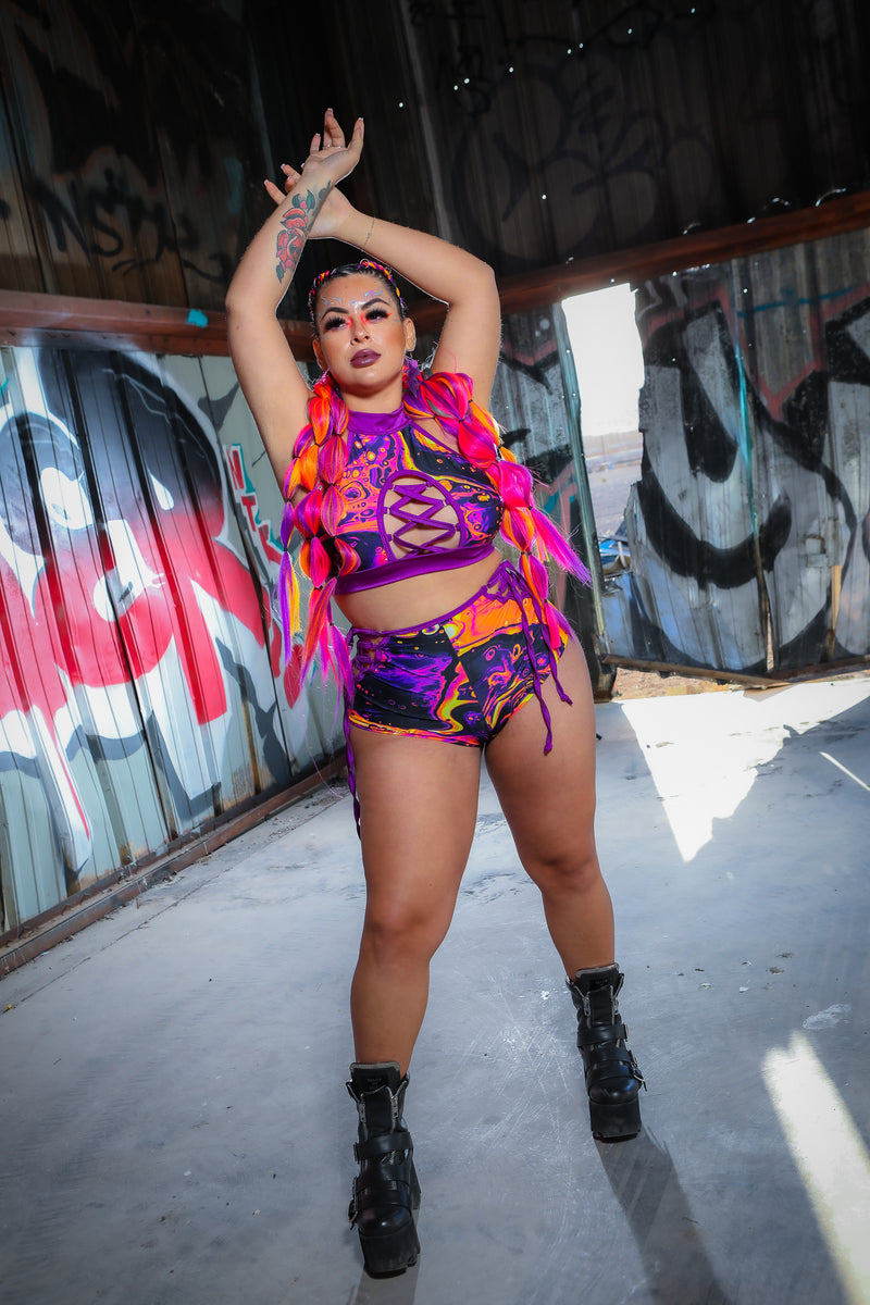 Venom Lace Up Bottoms - Hazard