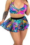 La Diabla Mini Skirt - Midnight Lava
