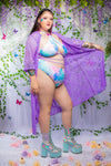 Glitz High Waist Bottoms - Tie Die Pastel