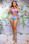 Bootylicious Bottoms - Tie Die Pastel/Lilac