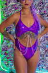Punk Princess Bodysuit - Purple Oil Slick